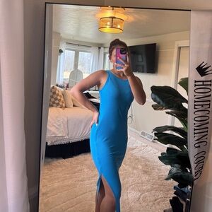 Amazon Women's Blue Midi Dress